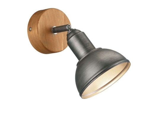 Φωτιστικό Τοίχου - Σποτ Delhi 803400167 11x18x20cm 1xE14 40W Nickel-Natural Trio Lighting