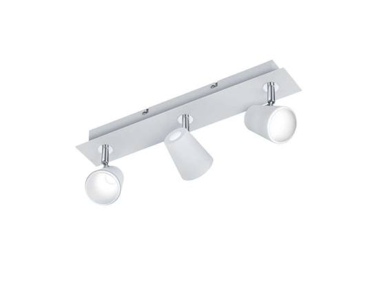 Φωτιστικό Οροφής-Σποτ Led Narcos 3x550Lm 45x16x7cm White Mat-White 873110331 Trio Lighting Μέταλλο,Ακρυλικό