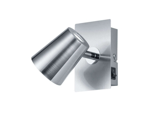 Φωτιστικό Τοίχου Narcos 873170107 Nickel Trio Lighting Μέταλλο