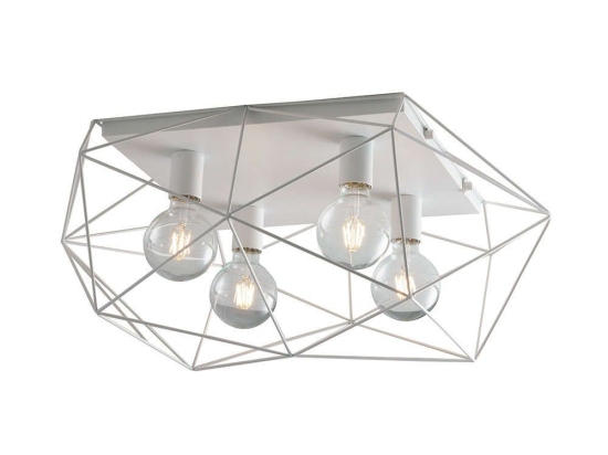 Φωτιστικό Οροφής - Πλαφονιέρα I-Abraxas-PL4 Bco White Luce Ambiente Design Μέταλλο