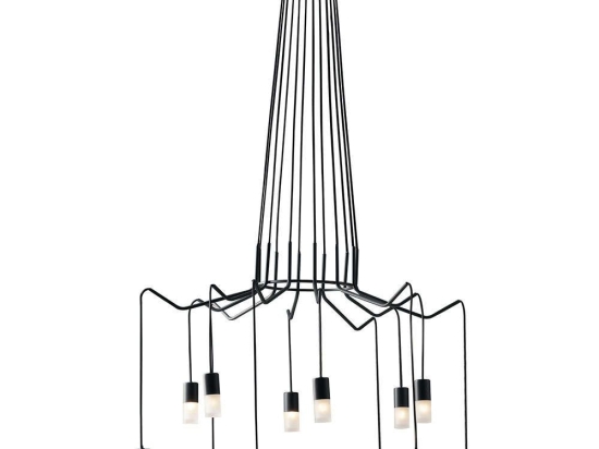 Φωτιστικό Οροφής I-Spider-S12 Black Luce Ambiente Design Μέταλλο