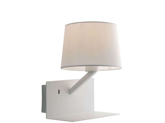 Φωτιστικό Τοίχου - Απλίκα Με Usb I-Ciak-AP Bco White Luce Ambiente Design Μέταλλο,Ύφασμα