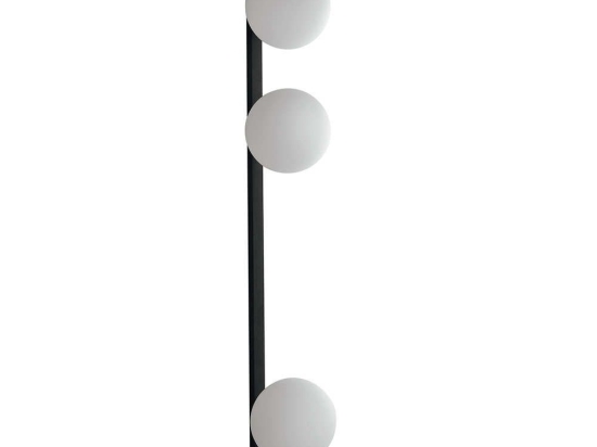 Φωτιστικό Τοίχου - Απλίκα I-Enoire-AP3 Black-White Luce Ambiente Design Μέταλλο,Γυαλί