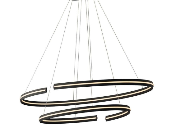 Φωτιστικό Οροφής Led-Clarke-S120 Black Luce Ambiente Design Αλουμίνιο