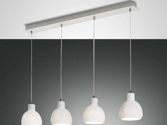 Φωτιστικό Οροφής - Ράγα Marina 3534-49-102 White Fabas Luce Μέταλλο,Κεραμικό