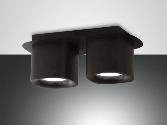 Φωτιστικό Οροφής - Σποτ Smooth 3555-82-101 Black Fabas Luce Αλουμίνιο