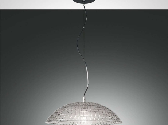 Φωτιστικό Οροφής Diamond 3635-40-126 Transparent Grey Fabas Luce Μέταλλο,Γυαλί