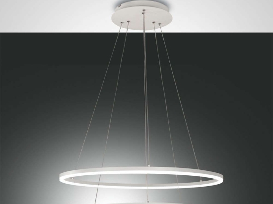 Φωτιστικό Οροφής Led Giotto 3508-45-102 White Fabas Luce Μέταλλο, Μεθακρυλικό