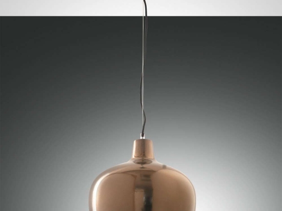 Φωτιστικό Οροφής Glossy 3610-45-179 Bronze Fabas Luce Μέταλλο,Κεραμικό