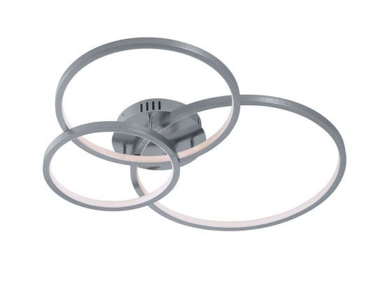 Φωτιστικό Οροφής - Πλαφονιέρα Led Aaron RGBW 652710307 Nickel Trio Lighting Μέταλλο