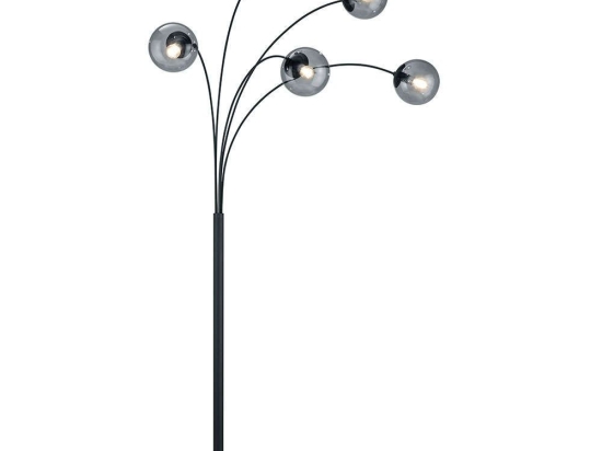 Φωτιστικό Δαπέδου Balini 408500542 Anthracite Trio Lighting Μέταλλο,Γυαλί