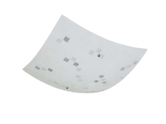 Φωτιστικό Οροφής - Πλαφονιέρα Colina 600400100 30x30cm Chrome Trio Lighting Μέταλλο,Γυαλί