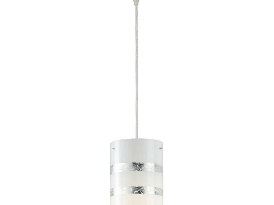 Φωτιστικό Οροφής Nikosia 308700189 Ø14x150cm Silver Trio Lighting Μέταλλο,Γυαλί