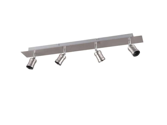 Φωτιστικό Οροφής-Σποτ Carl 75x12x9cm Nickel Mat 800500407 Trio Lighting Μέταλλο