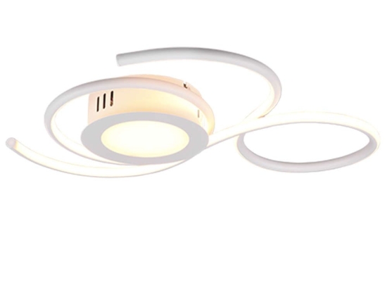 Φωτιστικό Οροφής - Πλαφονιέρα Jive 623410231 36W Led 50x45,5x7,6cm White Mat Trio Lighting Μέταλλο