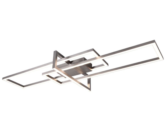 Φωτιστικό Οροφής - Πλαφονιέρα Salinas 620310307 34W Led 100x40x11,5cm Nickel Mat Trio Lighting Μέταλλο