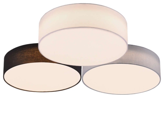 Φωτιστικό Οροφής - Πλαφονιέρα Lugano 621910317 38W Led 64,5x64,5x14cm Multi Trio Lighting Μέταλλο,Ύφασμα