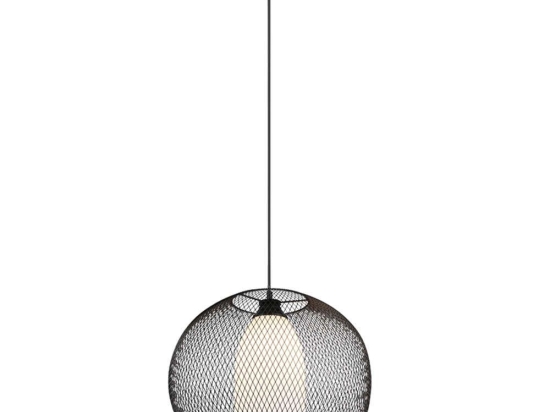 Φωτιστικό Οροφής Filo 313900132 1xE27 60W Φ40cm 150cm Black-White Trio Lighting Μέταλλο,Γυαλί