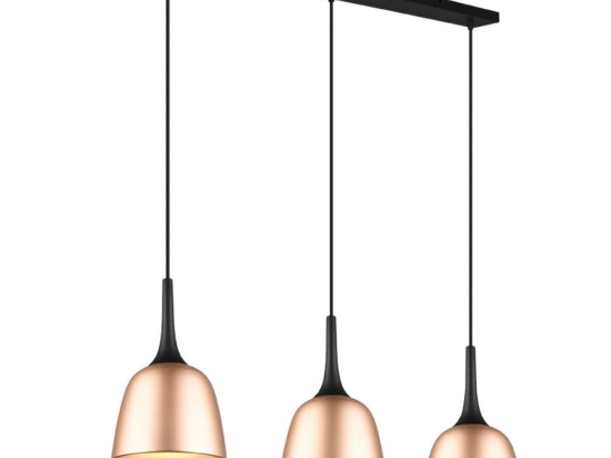 Φωτιστικό Οροφής - Ράγα Chiron 310800308 3xE27 40W 90x20x150cm Brass Mat Trio Lighting Αλουμίνιο