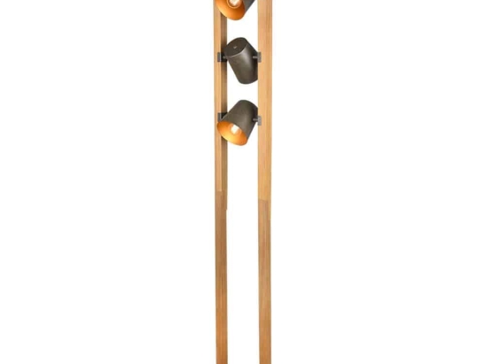 Φωτιστικό Δαπέδου Bell 401900367 25x25x150cm 3xE14 25W Nickel-Natural Trio Lighting