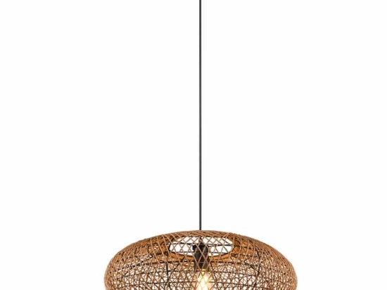 Φωτιστικό Οροφής Hedda 312300136 52x150cm 1xE27 40W Black-Natural Trio Lighting