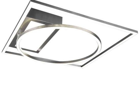 Φωτιστικό Οροφής - Πλαφονιέρα Downey 620510307 33W Led 64,5x86,5x89cm Nickel Mat Trio Lighting Μέταλλο