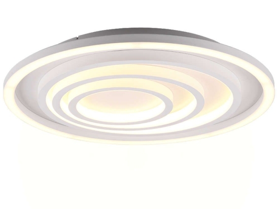 Φωτιστικό Οροφής - Πλαφονιέρα Kagawa 625815031 40W Led Φ50cm 6cm White Mat Trio Lighting Μέταλλο