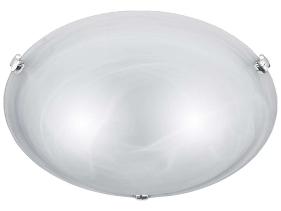 Φωτιστικό Οροφής - Πλαφονιέρα Adrian 6105021-01 2xE27 40W Φ40cm 10cm Nickel Mat Trio Lighting Μέταλλο