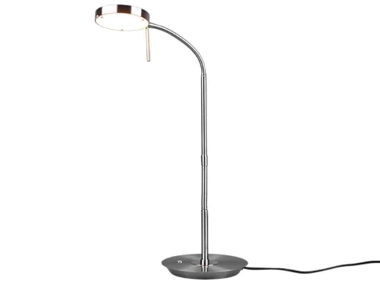 Φωτιστικό Επιτραπέζιο Monza 523310107 12W Led 19x46x57cm Nickel Mat Trio Lighting Μέταλλο
