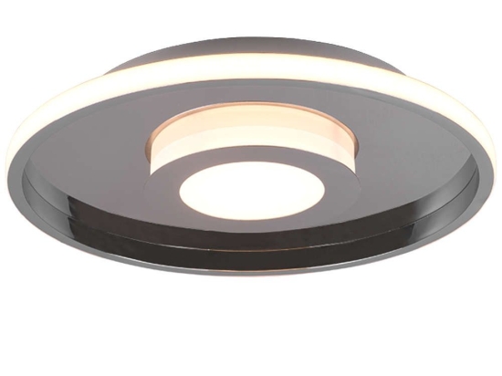 Φωτιστικό Οροφής - Πλαφονιέρα Ascari 680819306 35W Led Φ40cm 6,8cm Chrome Trio Lighting Μέταλλο