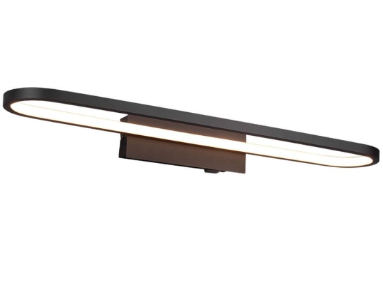 Φωτιστικό Τοίχου - Απλίκα Gianni 283779132 22W Led 60x8x15cm Black Mat Trio Lighting Μέταλλο