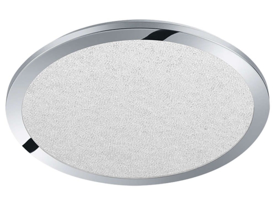 Φωτιστικό Οροφής - Πλαφονιέρα Cinzia 686412406 20W Led Φ40cm 3cm Chrome Trio Lighting Πλαστικό