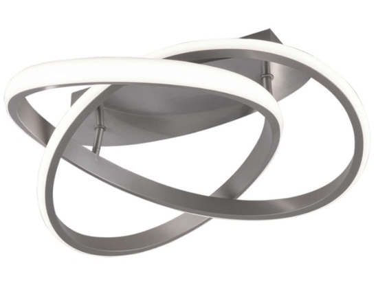 Φωτιστικό Οροφής - Πλαφονιέρα Course R62051107 1xLed 18W Φ45cm 18,8cm Nickel Mat RL Lighting Μέταλλο