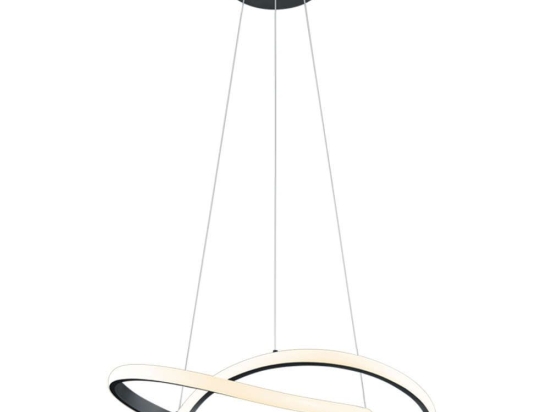 Φωτιστικό Οροφής Course R32051132 1xLed 27W Φ60cm 150cm Black Mat RL Lighting Μέταλλο