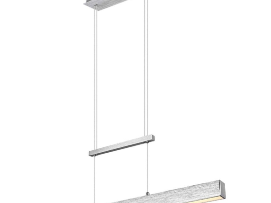 Φωτιστικό Οροφής - Ράγα Paros R32043105 1xLed 21W & 2xLed 5,5W 90x150cm Silver RL Lighting Metal