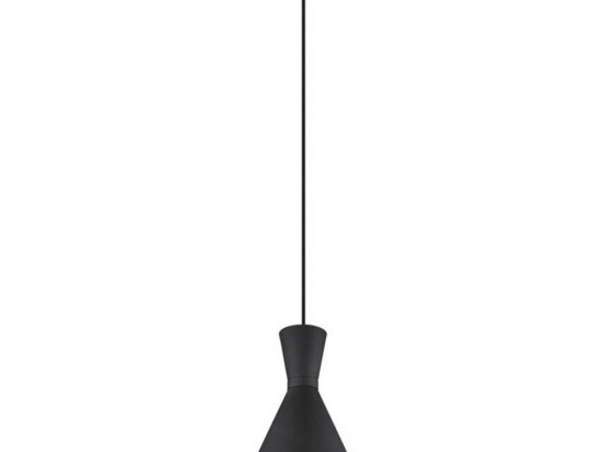 Φωτιστικό Οροφής Enzo R30781032 1xE27 28W Φ20cm 150cm Black Mat RL Lighting Μέταλλο