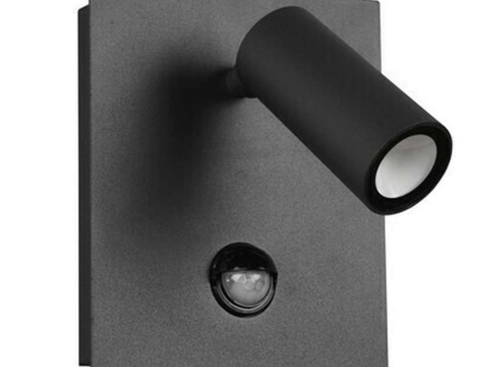 Φωτιστικό Τοίχου - Απλίκα Tunga 222969142 1x3,5W Led 13x16cm Με Αισθητήρα Anthracite Trio Lighting