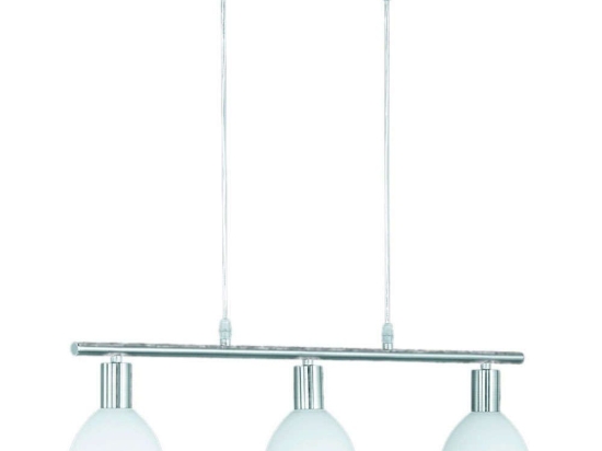 Φωτιστικό Οροφής Dallas R335110307 3xE14 40W 11x61x120cm Nickel Mat RL Lighting Μέταλλο,Γυαλί