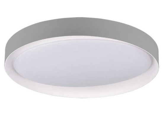 Φωτιστικό Οροφής - Πλαφονιέρα Zeta R62712411 24W Led Φ48cm 7cm Grey RL Lighting Πλαστικό