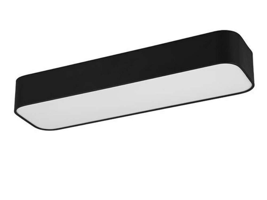 Φωτιστικό Οροφής - Πλαφονιέρα Asterion R62451532 21W Led 14x50x7cm Black Mat RL Lighting Μέταλλο