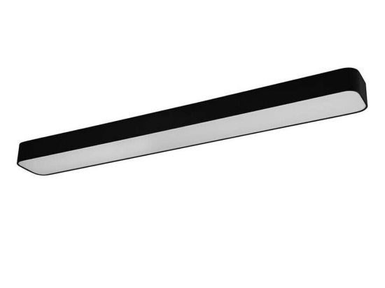 Φωτιστικό Οροφής - Πλαφονιέρα Asterion R62451932 37W Led 14x118x7cm Black Mat RL Lighting Μέταλλο