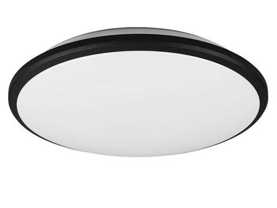 Φωτιστικό Οροφής - Πλαφονιέρα Limbus R67021132 20,5W Led Φ34cm 6cm Black Mat RL Lighting Πλαστικό