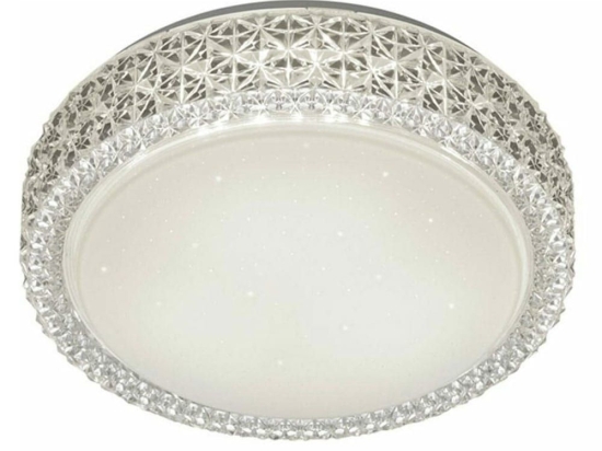 Φωτιστικό Οροφής - Πλαφονιέρα Pegasus R62421100 12W Led Φ28cm 8cm Starlight Effect White RL Lighting Acrylic