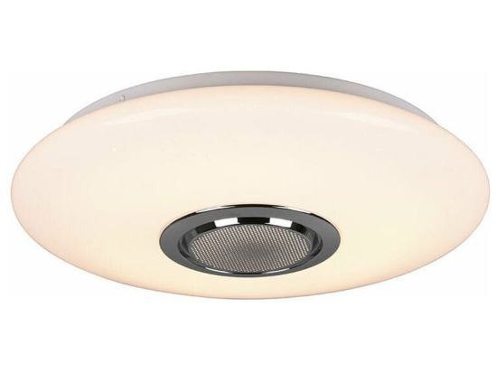 Φωτιστικό Οροφής - Πλαφονιέρα - Ηχείο Bluetooth Musica R69031101 15,5W Led Φ41cm 8cm White RL Lighti Πλαστικό
