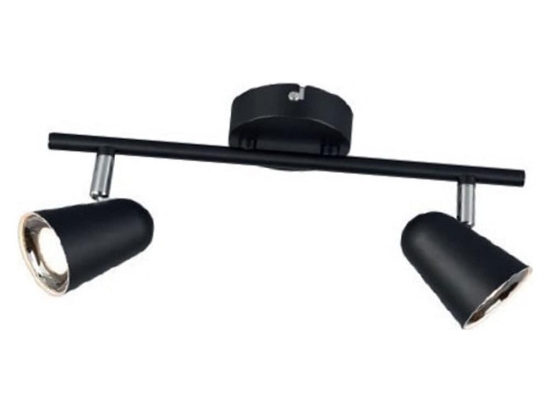 Φωτιστικό Οροφής - Σποτ Toulouse R82122132 2x3,5W Led 9x34x17cm Black Mat RL Lighting