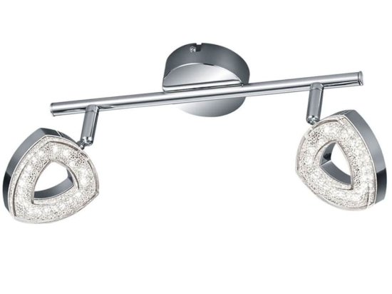 Φωτιστικό Οροφής - Σποτ Tours R82132106 2x4,5W Led 8x30x13cm Chrome RL Lighting