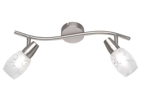 Φωτιστικό Οροφής - Σποτ Colmar R80022007 2xE14 28W 8x39x19cm Nickel Mat RL Lighting