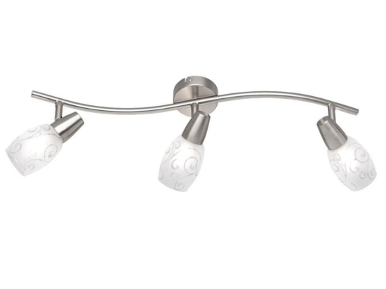 Φωτιστικό Οροφής - Σποτ Colmar R80023007 3xE14 28W 8x56x19cm Nickel Mat RL Lighting
