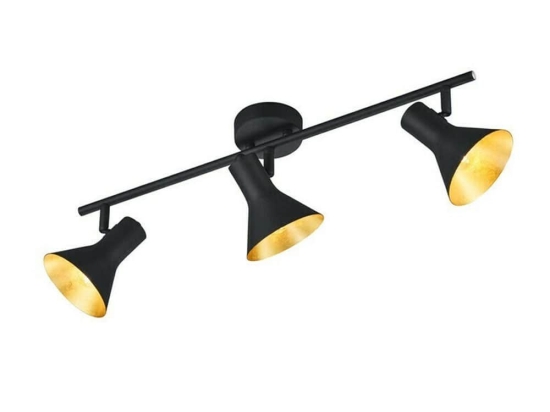 Φωτιστικό Οροφής - Σποτ Nina R80163002 3xE14 40W 11x58x21cm Black RL Lighting
