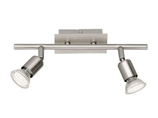 Φωτιστικό Οροφής - Σποτ Nimes R82942107 2xGU10 3W Led 5x30x16cm Nickel Mat RL Lighting Μέταλλο